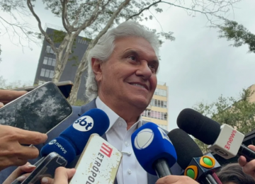 Caiado comemora pesquisa mesmo após perder 3º lugar para Augusto Cury