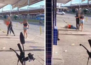 Mulher desmaia após levar soco de homem em calçada de Aparecida de Goiânia