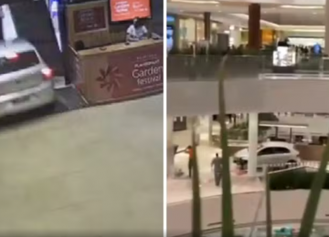 Motorista invade Shopping Flamboyant com carro e é preso em flagrante 