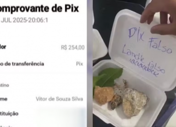 Após golpe do PIX, lanchonete em Anápolis envia pedra e restos de comida no lugar do pedido 