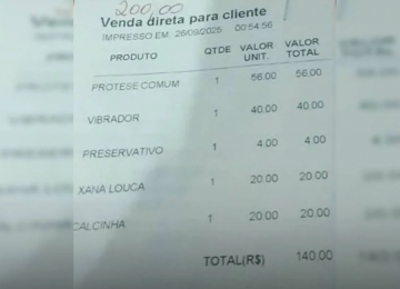 Homem dá calote em motel após comprar 'xana louca' e vibrador e agride funcionária 