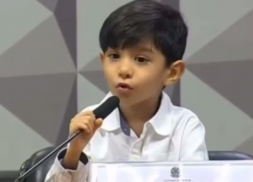 Minimédico goiano de 6 anos fala no Senado sobre como as redes sociais ajudam na prevenção de doenças