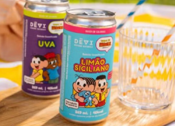 Marca brasileira lança refrigerante mais saudável do mundo com personagens da Turma da Mônica