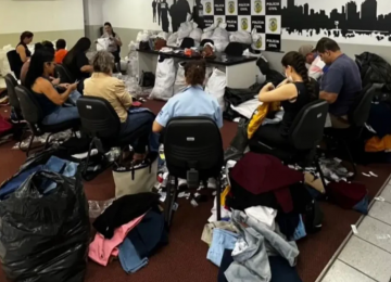 Roupas com marcas falsificadas são doadas a entidade social em Campestre de Goiás