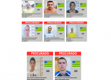 Goiás tem sete nomes na lista nacional de foragidos mais procurados