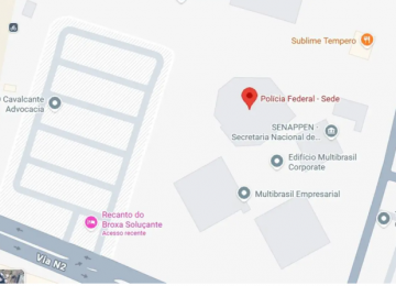 Ponto fictício chamado Recanto do Broxa Soluçante aparece no Google Maps de Brasília