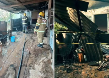 Filho é preso após incendiar casa e colocar em risco a vida dos pais idosos em Luziânia