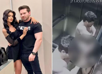 Vídeo mostra influenciadora sendo agredida e desmaiando em elevador em Goiânia