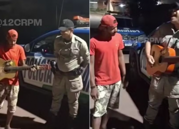 Abordagem policial vira show improvisado e viraliza em GO