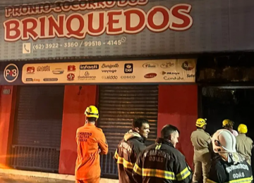 Incêndio atinge loja de brinquedos novamente em Goiânia