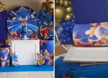 Ex invade festa infantil, destrói decoração com taco e acaba presa em Goiás