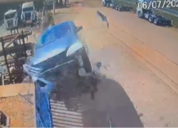 Motorista bêbado perde o controle e faz carro 'voar' em Anápolis