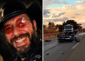 Genro de Magda Mofatto morre após acidente de moto na BR-153, em Hidrolândia