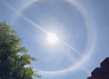Halo solar surpreende moradores em várias cidades de Goiás