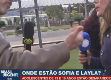 Climão ao vivo: repórteres da Band e Record discutem durante cobertura de desaparecimento
