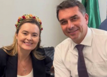 Eduardo Bolsonaro defende Júlia Zanatta como vice de Flávio Bolsonaro em possível chapa presidencial