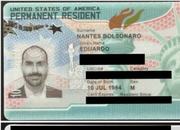 Eduardo Bolsonaro obtém green card e garante residência permanente nos Estados Unidos