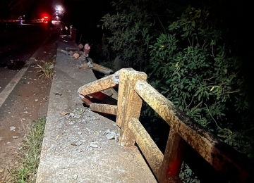Dois desaparecem e seis ficam feridos após acidente em ponte na região sudoeste de Goiás