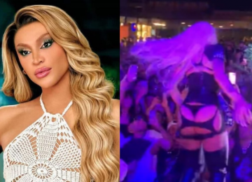Pabllo Vittar leva tombo durante show em Goiânia