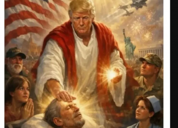 Trump publica imagem como Jesus após atacar papa Leão XIV