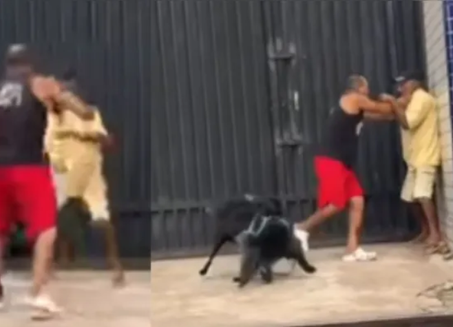 Briga entre tutores e animais após um dos cães cheirar traseiro de outro volta a viralizar