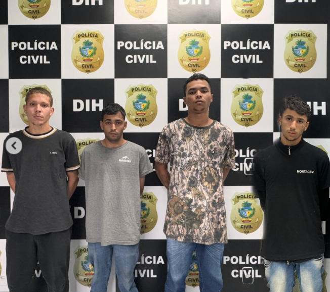 Quatro suspeitos são presos por envolvimento na execução de jovem em Goiânia