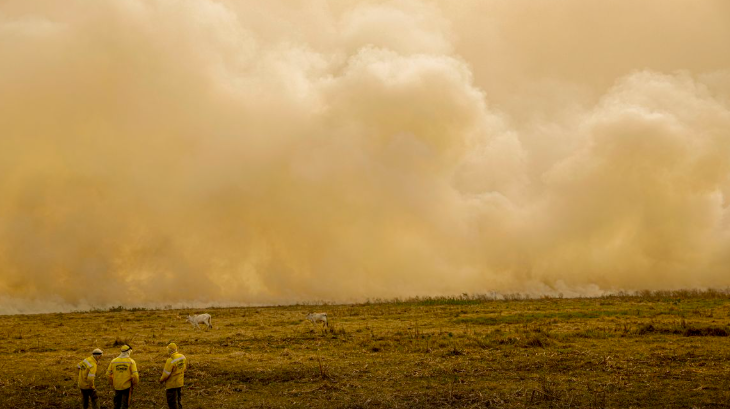 Inmet alerta para baixa umidade e grande risco de incêndios na região metropolitana de Goiânia