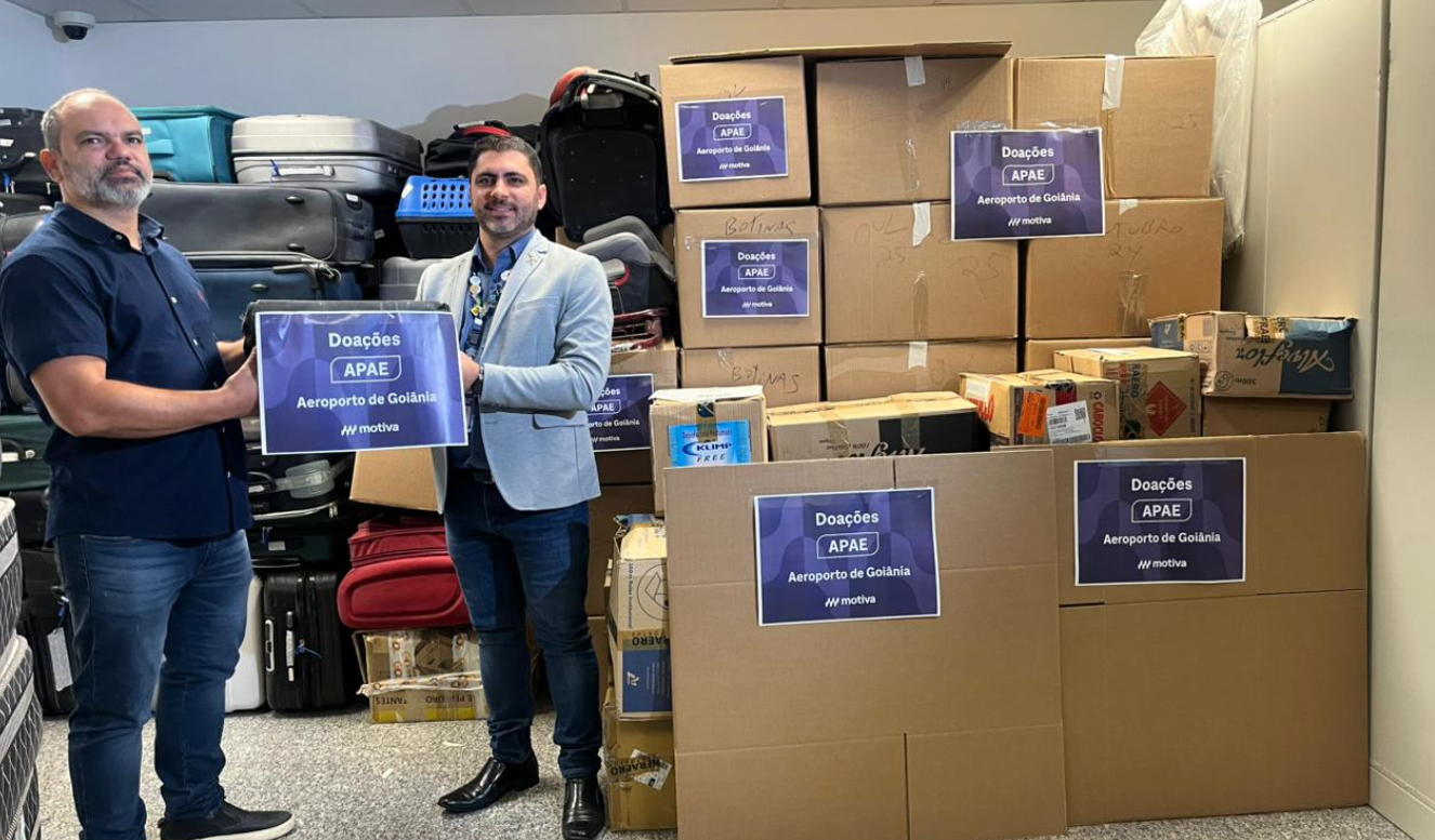 Mais de 2 mil objetos esquecidos em aeroporto de Goiânia são doados à Apae