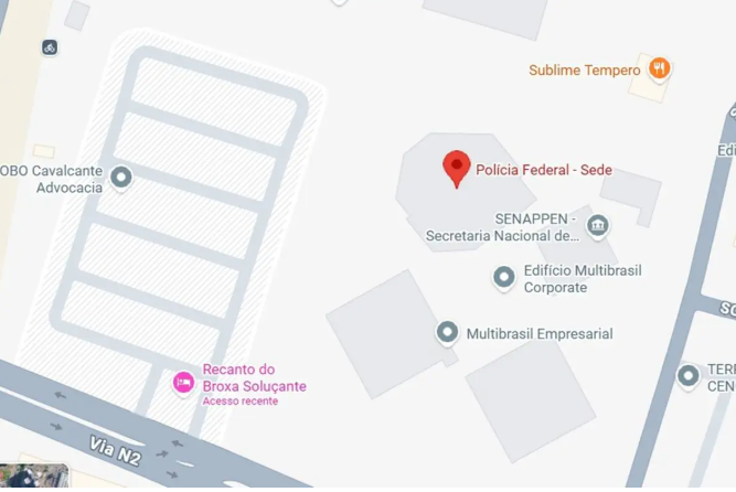 Ponto fictício chamado Recanto do Broxa Soluçante aparece no Google Maps de Brasília