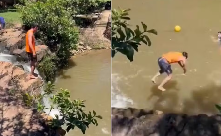 Jovem colombiano morre afogado após saltar de cachoeira em Aragoiânia