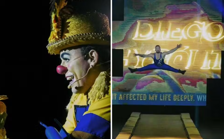 Dedé Santana e Diego Hypolito se apresentam em Goiânia no circo musical Abracadabra