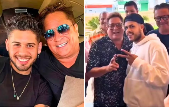 Leonardo brinca com fã parecido com Zé Felipe e vídeo viraliza