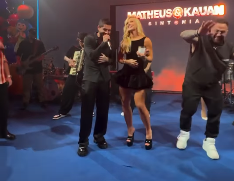 Virginia sobe ao palco durante show de Zé Felipe e interação repercute nas redes