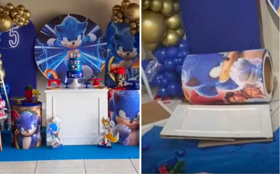 Ex invade festa infantil, destrói decoração com taco e acaba presa em Goiás