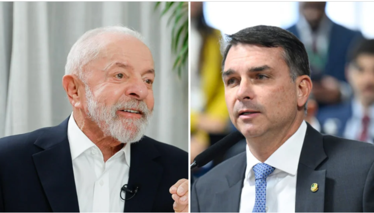 Pesquisa mostra Lula à frente de Flávio Bolsonaro em empate técnico