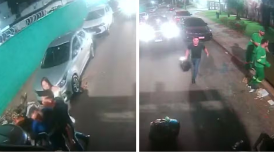 Motorista de caminhão de lixo é agredido durante coleta em Goiânia
