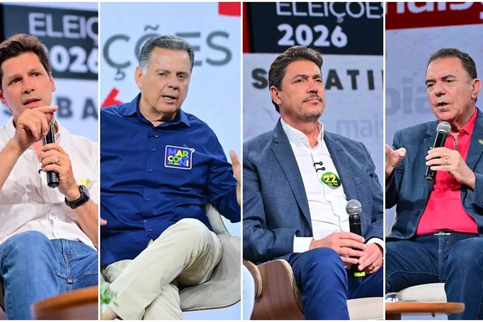 Último debate pode marcar confronto final entre Daniel, Wilder, Marconi e Luis Cesar em Goiás