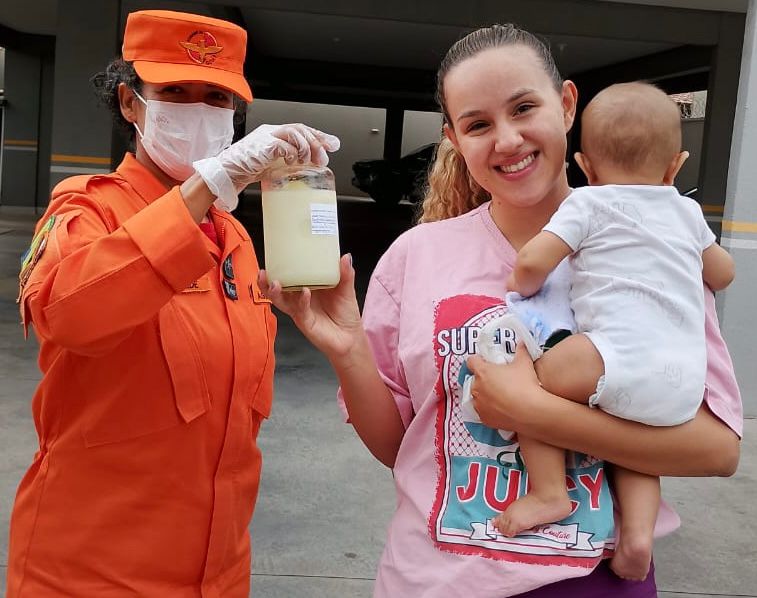 Projeto facilita doação de leite materno com apoio do Corpo de Bombeiros em Goiás