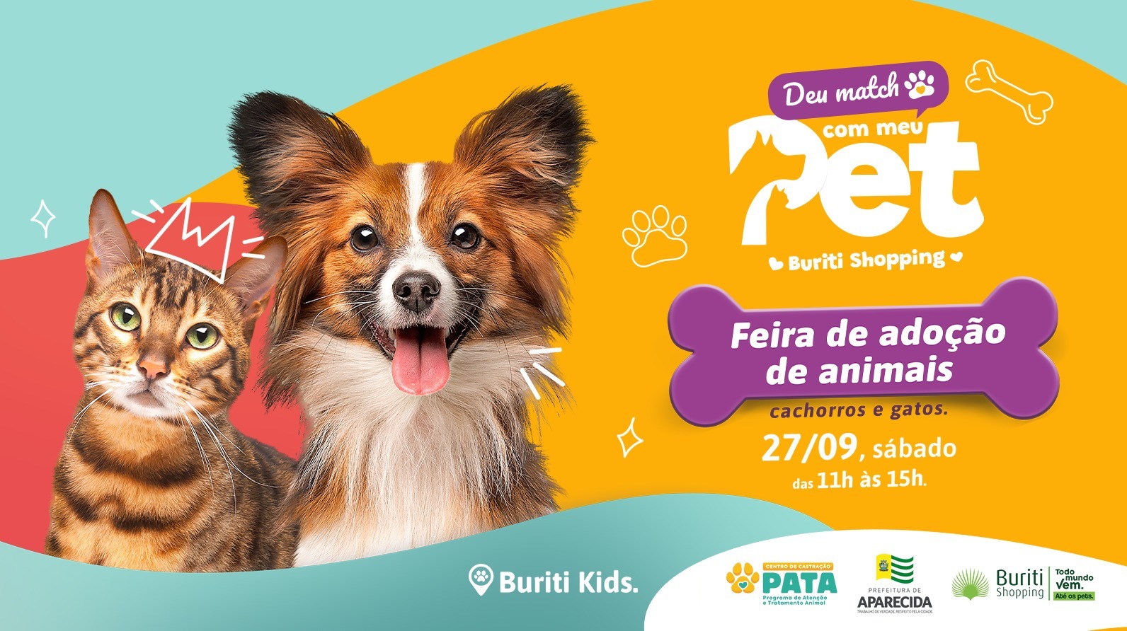 Buriti Shopping promove nova edição da feira de adoção Deu Match com Meu Pet