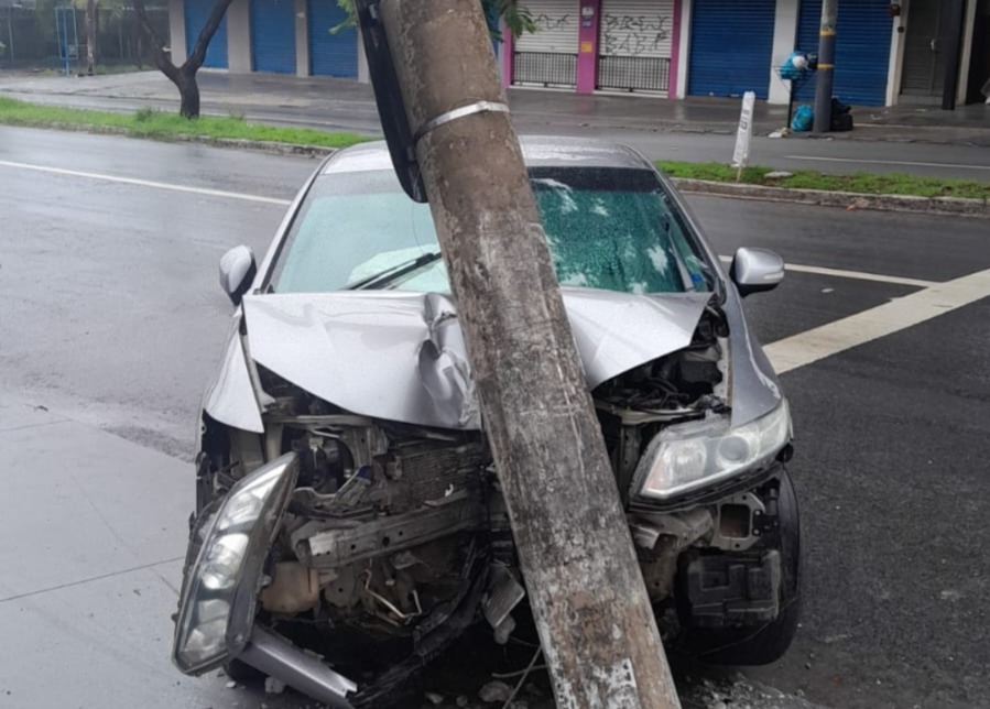 Goiás registra mais de 2,6 mil colisões de veículos contra postes em 2025