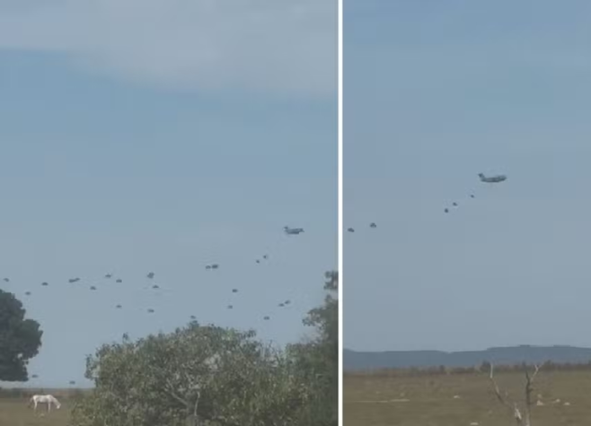 Militar morre em salto de paraquedas durante treinamento no norte de Goiás