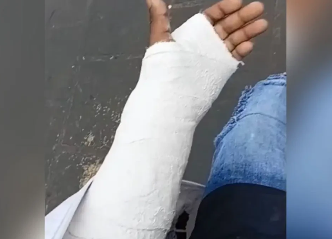 Morador de Indiara passa a noite em frente a hospital após ambulância deixar ele no local