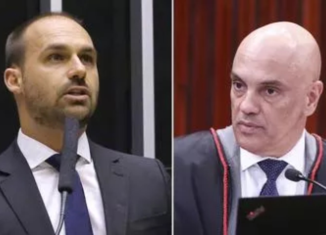 Eduardo Bolsonaro sobre Alexandre de Moraes: 