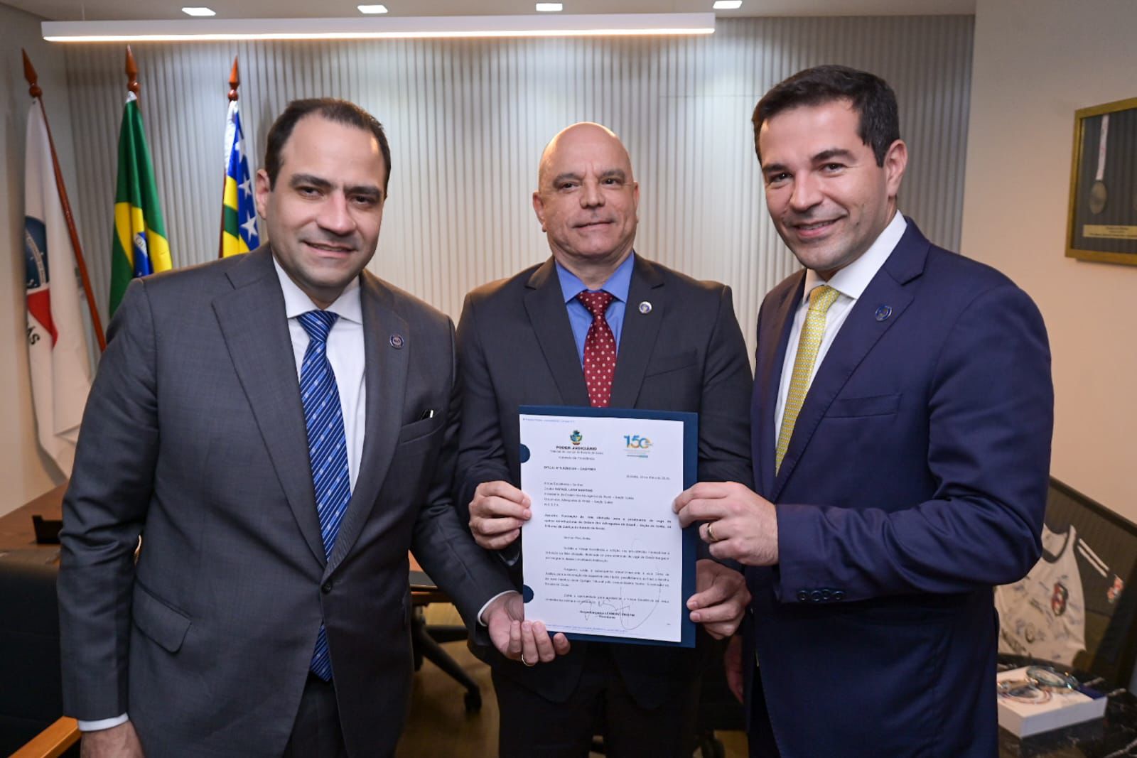 OAB-GO recebe ofício do TJGO para formação da lista sêxtupla de vaga do Quinto Constitucional 
