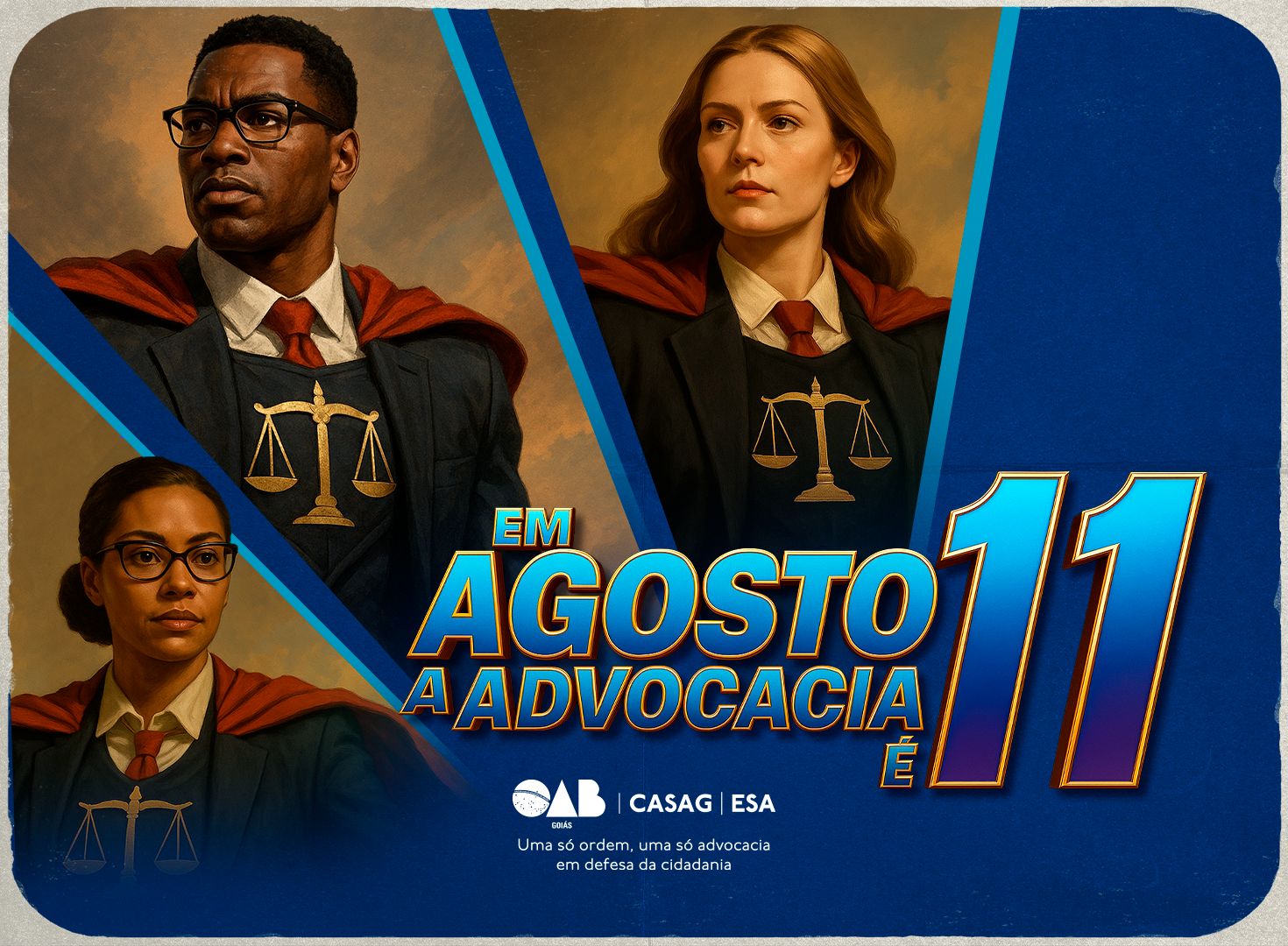 Superqualificar a advocacia: ESA-GO lança nova edição do 'Agosto é 11' com uso de IA 