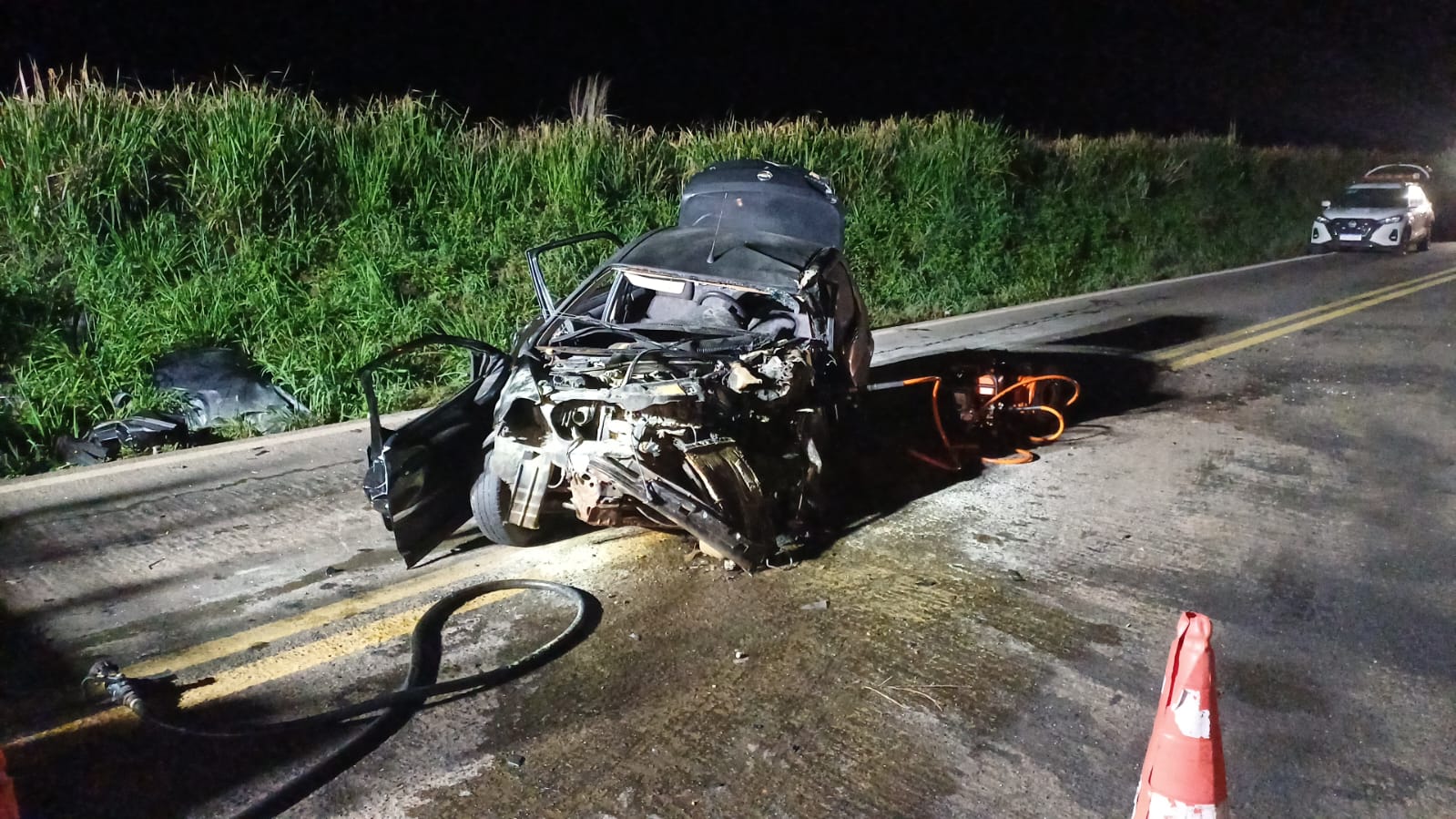 Acidente na BR-364 em Perolândia mata motorista após invasão de pista