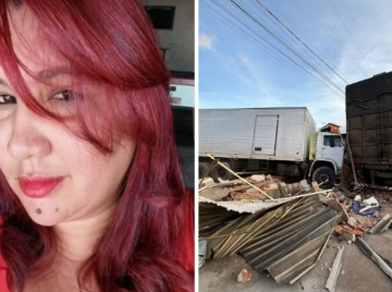 Dona de bar morre após salvar bebê durante acidente com caminhão em Anápolis