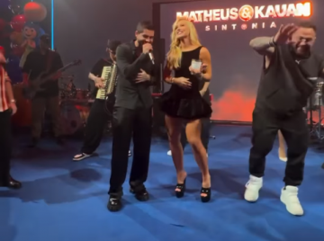 Virginia sobe ao palco durante show de Zé Felipe e interação repercute nas redes