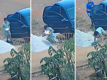 Menino derruba bolo da mãe antes da festa em Goianira 