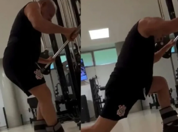 Janja posta vídeo de Lula treinando pernas em academia aos 80 anos